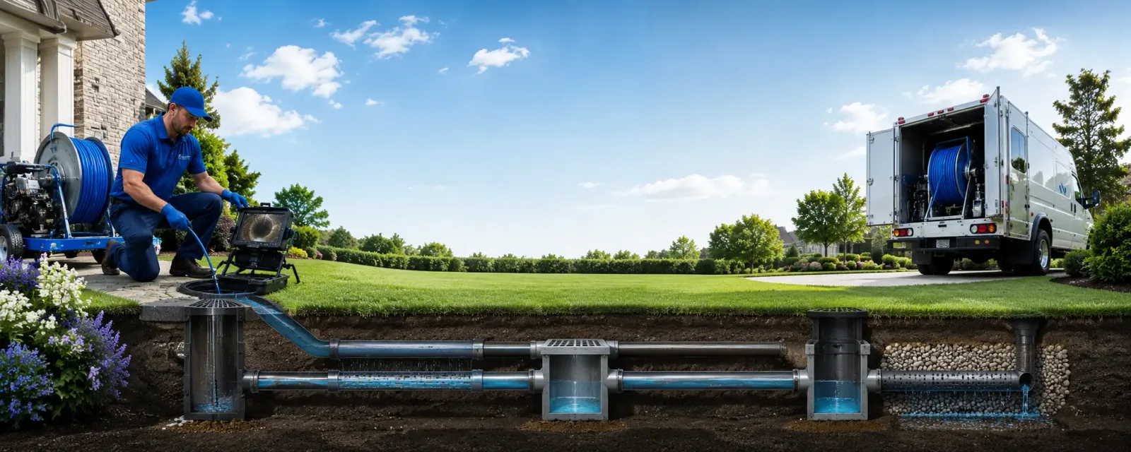 Outdoor drain cleaning information for Ayer, MA